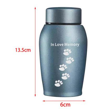 Image of New Multi Colored Stainless Steel Pet Urn Sealed Funeral Memorial Ash Holder For Dog Cat Bird Mouse Cremation Ashes from Edmene LLC