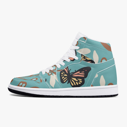 Image of Jacki Easlick Butterfly High-Top Leather Sneakers from Edmene LLC