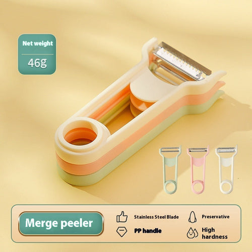 3 In 1 Cheese Grater Portable Handheld Stainless Steel Vegetable