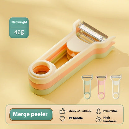 3 In 1 Cheese Grater Portable Handheld Stainless Steel Vegetable