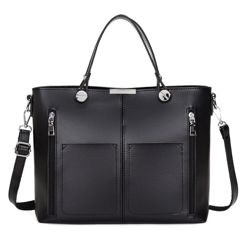 Image of Double Pocket Crossbody Stitching Shoulder Bag 1559444391 from Edmene LLC