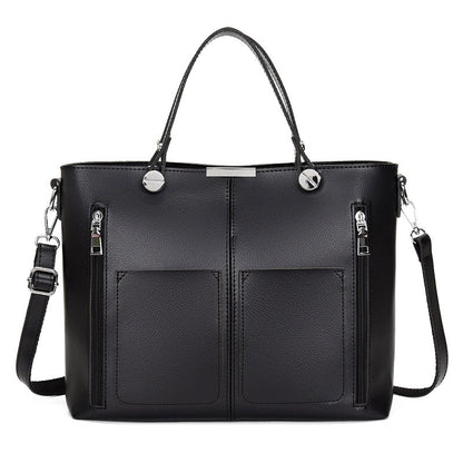 Image of Double Pocket Crossbody Stitching Shoulder Bag 1559444391 from Edmene LLC