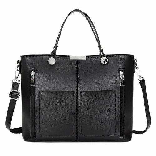 Image of Double Pocket Crossbody Stitching Shoulder Bag 1559444391 from Edmene LLC