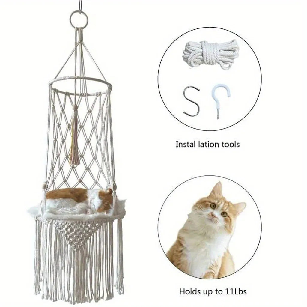 Image of Beds Cats Hammock Window Balcon Hanging Things Furniture Bed Hammocks Accessories Pets Pet Products House Kitten Summer Hammack from Edmene LLC