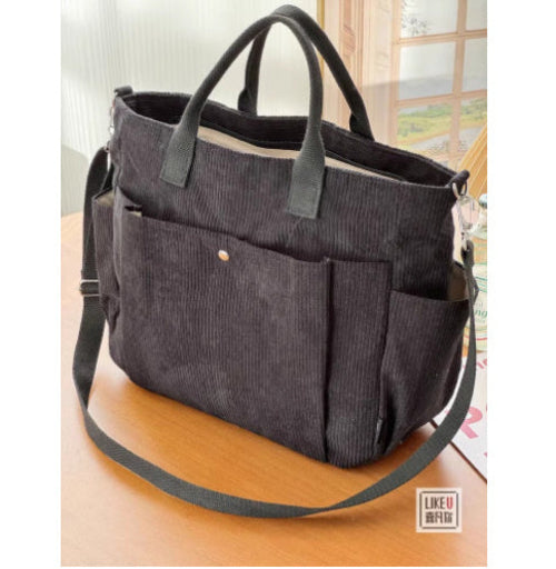 Image of Large Capacity Shoulder Canvas Bag Commuting Hand Bag 1061366165 from Edmene LLC