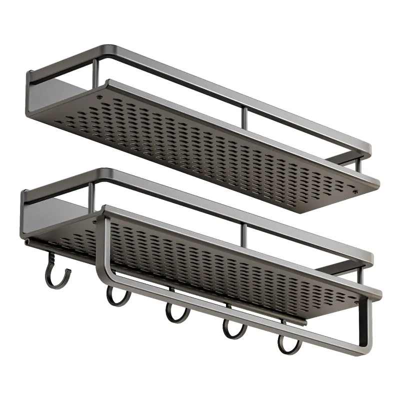 Wall-Mounted Bathroom Storage Rack for Easy Organization