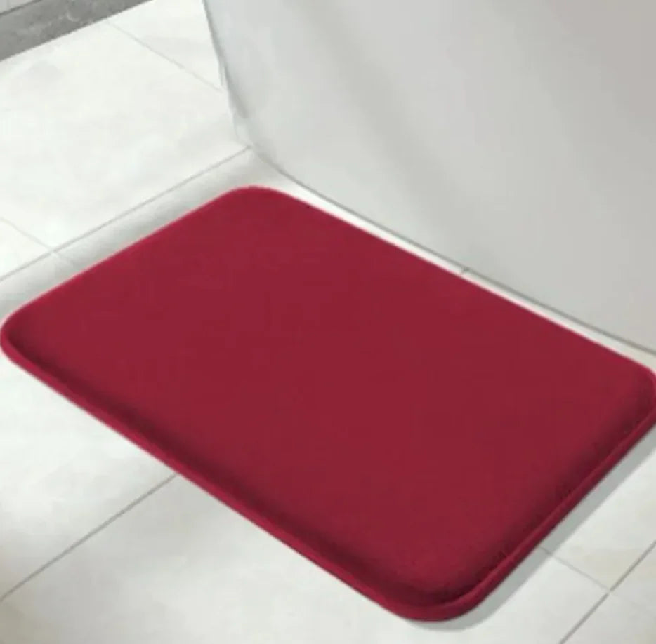 Solid Color Non-Slip Bathroom & Entrance Floor Mat