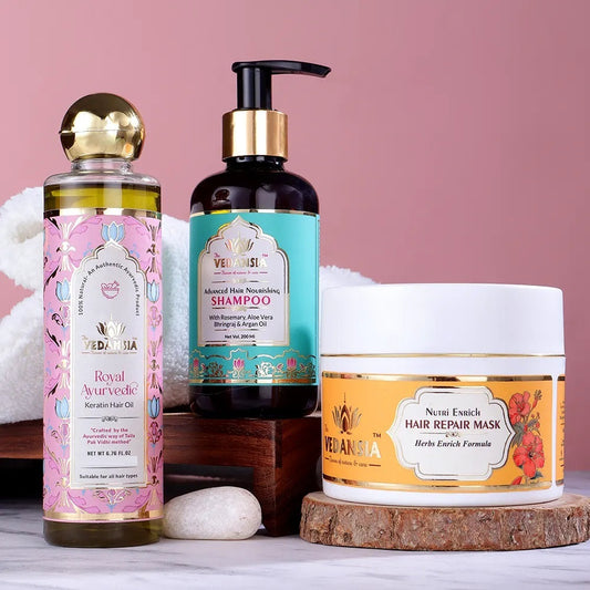 VEDANSIA Hair Growth Combo Of (Royal Ayurvedic Keratin Hair Oil +