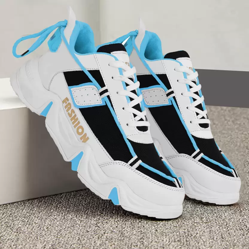 Image of Sneaker Walking Shoes For Men Size 9 color BLUE from Edmene LLC