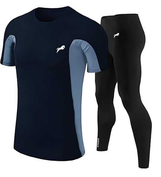 Sports Wear Halfsleeve T-Shirt & Lower for Men Size S Color Multicolor