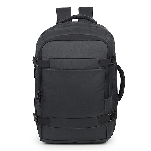 Image of 45 Ltrs Expandable Travel Laptop Backpack-BLACK from Edmene LLC