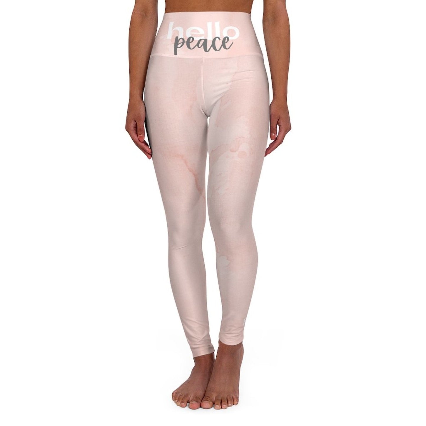 Image of Womens High-waist Fitness Legging Yoga Pants - Pink Peach... from Edmene LLC