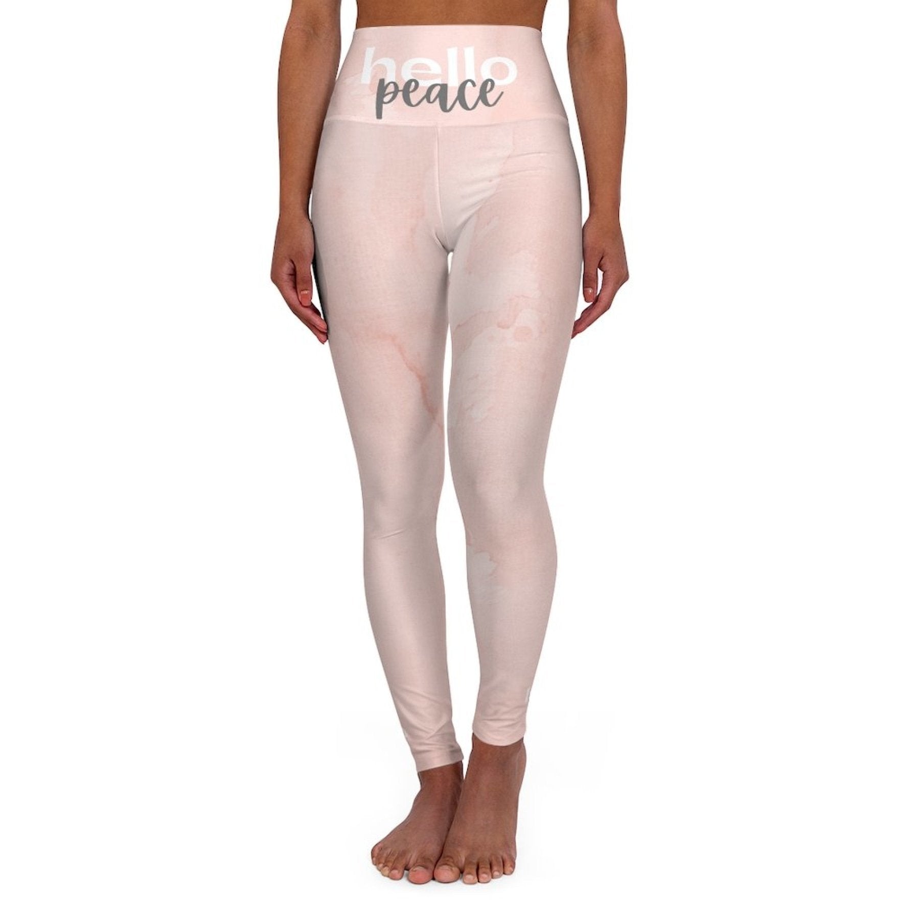 Image of Womens High-waist Fitness Legging Yoga Pants - Pink Peach... from Edmene LLC