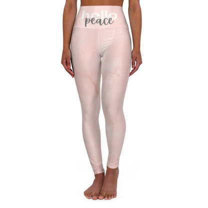 Image of Womens High-waist Fitness Legging Yoga Pants - Pink Peach... from Edmene LLC