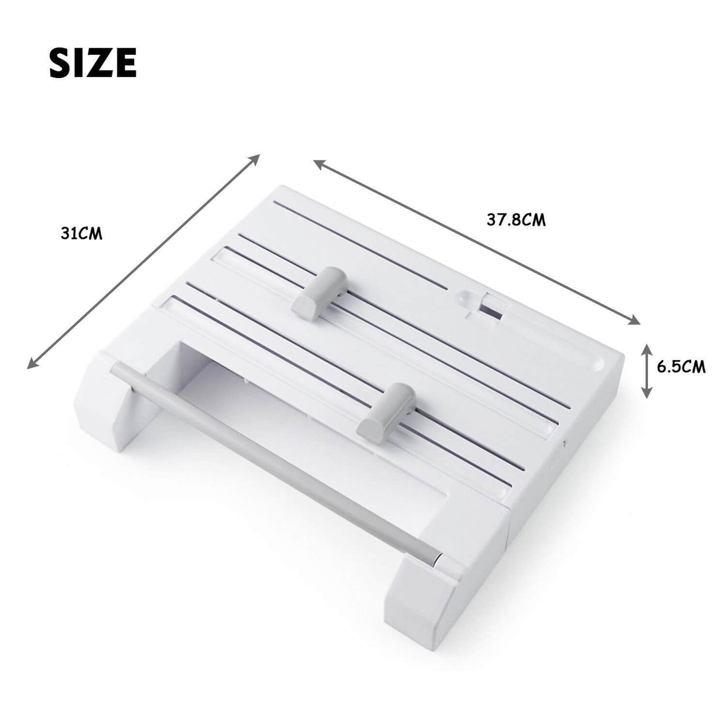 6in1 Wall Mounted Kitchen Rack Towel Holder Foil Roll Organizer Film