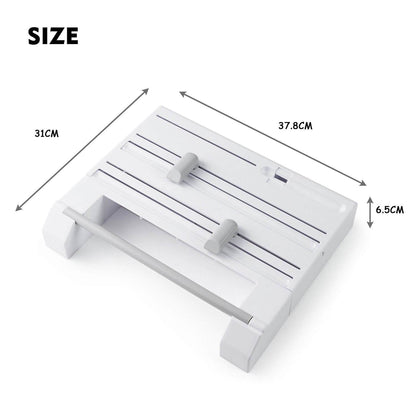 6in1 Wall Mounted Kitchen Rack Towel Holder Foil Roll Organizer Film