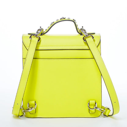 SUSU Convertible Leather Backpack Purse Yellow Crossbody Bag  Women's