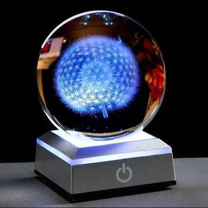 Luminous Crystal Ball Night Light for Bedroom Decor