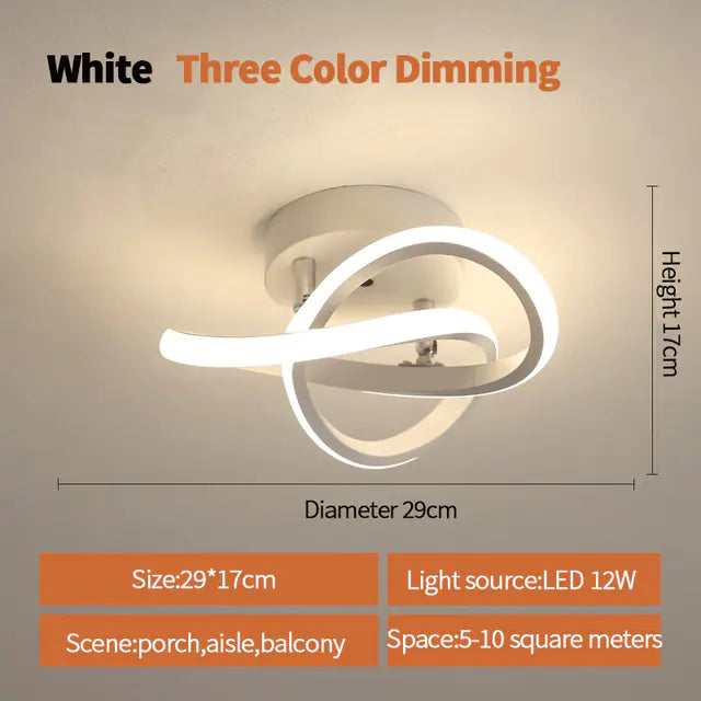 Nordic LED Ceiling Lights for Home, Bedroom & Corridor