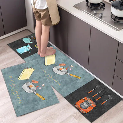 Modern Simple Kitchen Floor Mats