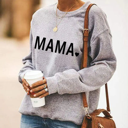 Thanksgiving MAMA Casual Crewneck Sweatshirt