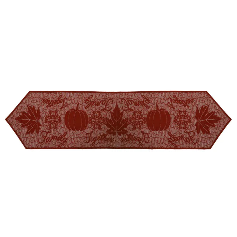 Thanksgiving and Halloween Table Runner with Leaves and Pumpkins