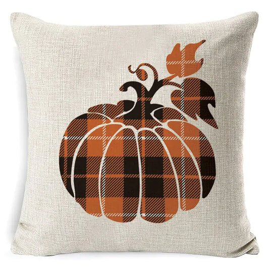 Thanksgiving Easter Linen Plush Sofa Cushion Pillow
