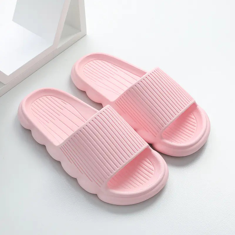 Wave Bottom Non-Slip Women’s Home Bathroom Slippers