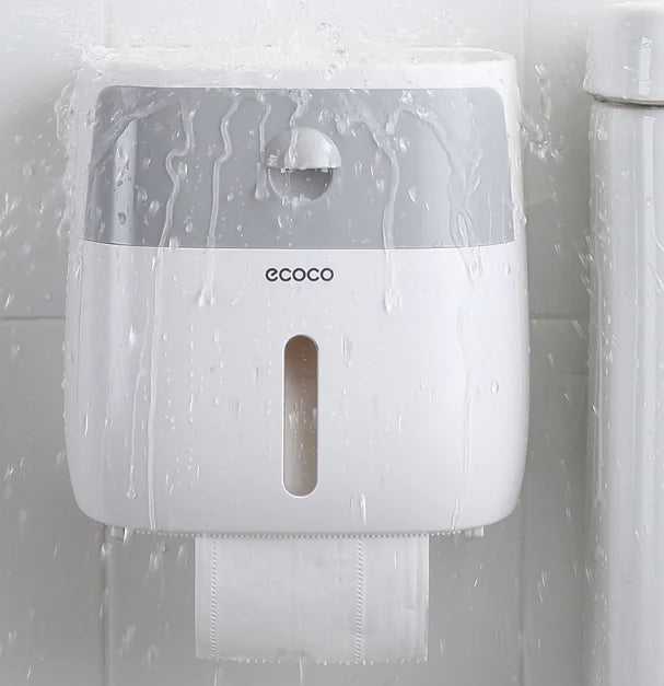 Tissue Box and Bathroom Storage Organizer Shelf