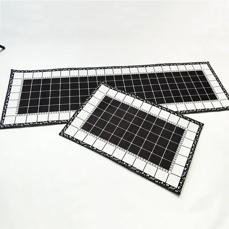 Modern Geometric Non-Slip Kitchen and Bathroom Mat