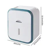Double Layer Waterproof Tissue Box Holder for Bathroom