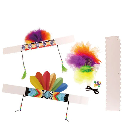 Thanksgiving DIY Indian Feather Headband Craft