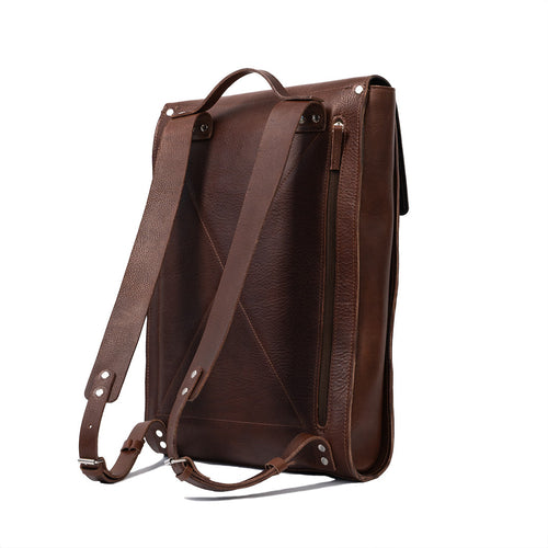 Image of Leather Laptop Backpack The Minimalist Mahogany 1470976958 from Edmene LLC