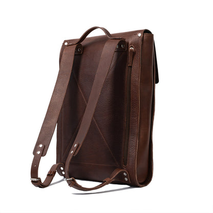 Image of Leather Laptop Backpack The Minimalist Mahogany 1470976958 from Edmene LLC