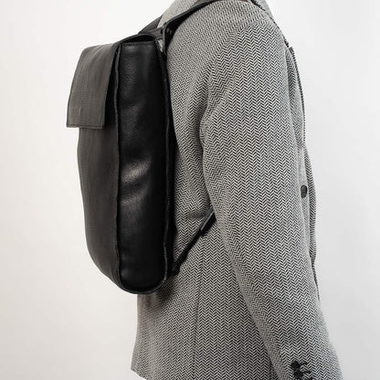 Image of Leather Laptop Backpack The Minimalist Black 985288941 from Edmene LLC