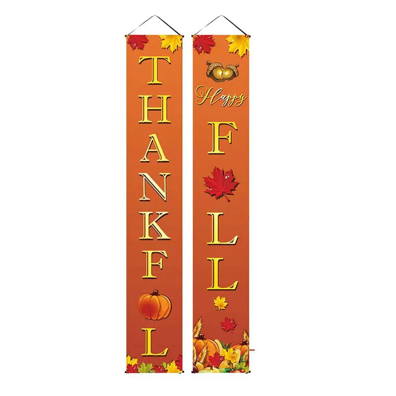 Thanksgiving Banner Custom Fall Door Decoration