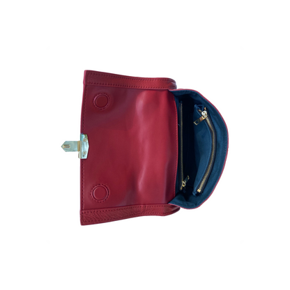 Image of Linda Red Leather Backpack Purse 1242407665 from Edmene LLC