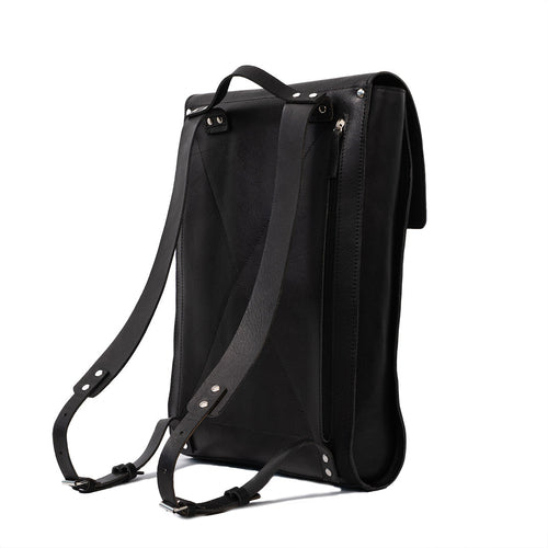 Image of Leather Laptop Backpack The Minimalist Black 985288941 from Edmene LLC