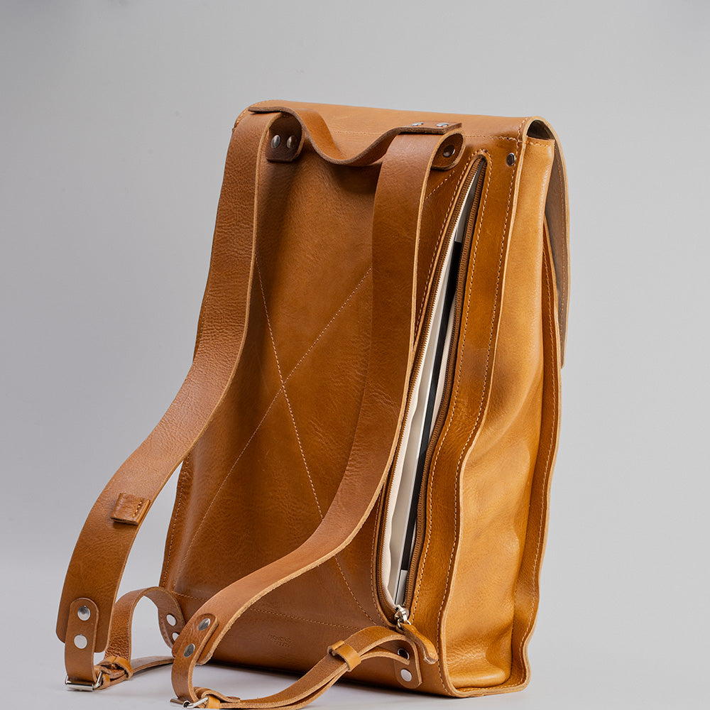 Image of Leather Laptop Backpack The Minimalist Black 985288941 from Edmene LLC