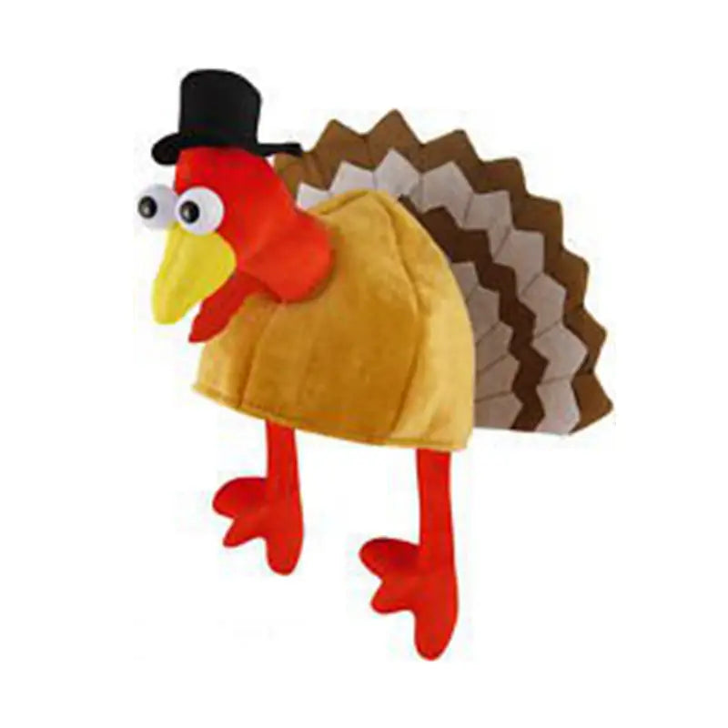Cartoon Turkey Hat for Thanksgiving Festivities