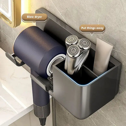 Wall Mounted Bathroom Storage Holder for Hair Tools