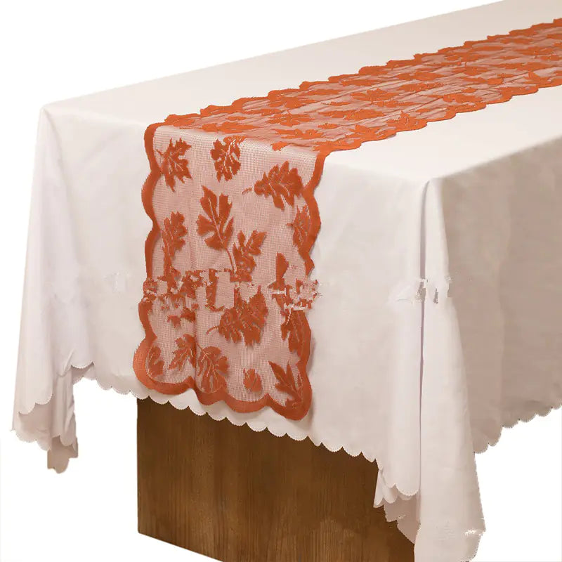 Thanksgiving Tablecloth with Maple Leaf Design