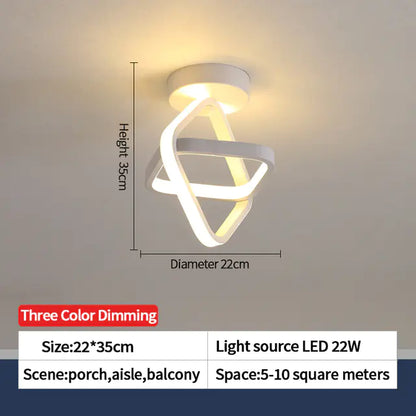 Nordic LED Ceiling Lights for Home, Bedroom & Corridor