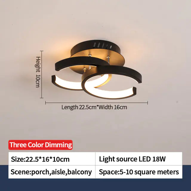 Nordic LED Ceiling Lights for Home, Bedroom & Corridor