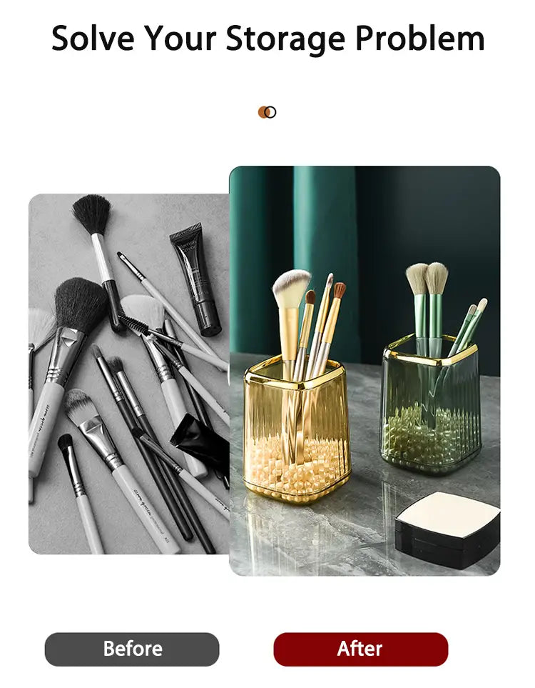 Makeup Brush Holder Organizer for Desk and Bathroom