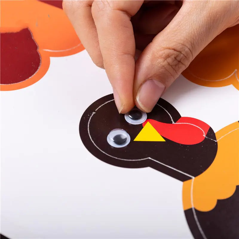 DIY Thanksgiving 3D Turkey Decoration for Kids