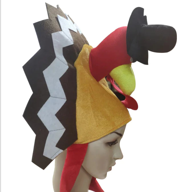 Cartoon Turkey Hat for Thanksgiving Festivities