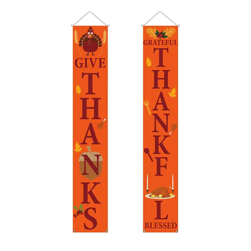 Thanksgiving Banner Custom Fall Door Decoration