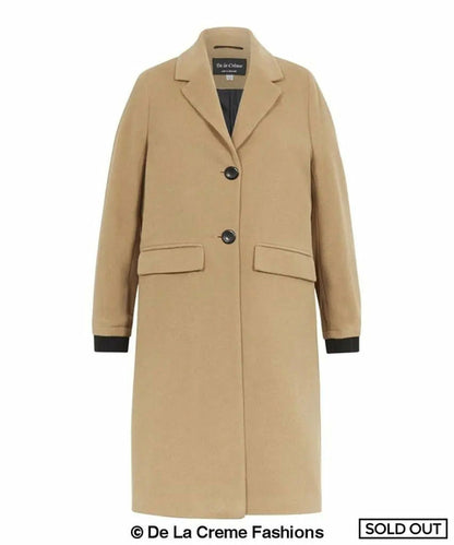 Image of Pre Order Womens Wool Blend Winter Warm Knee Length Coat 1128996278 from Edmene LLC