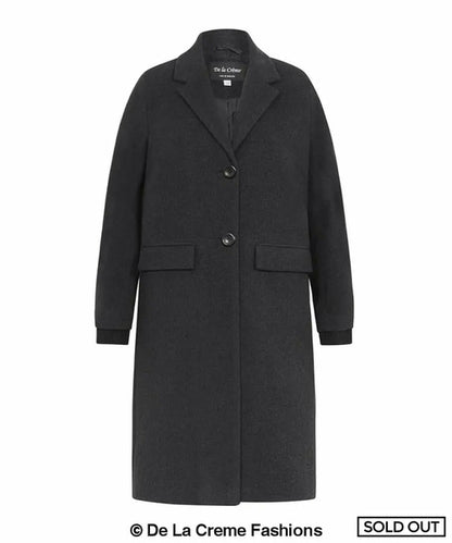 Image of Pre Order Womens Wool Blend Winter Warm Knee Length Coat 1128996278 from Edmene LLC